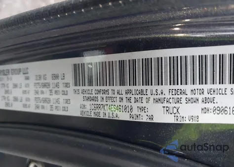 2014 Ram 1500 Express from USA, damaged, VIN 1C6RR7KT4ES461010